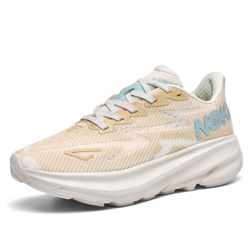 Unisex cushioned street running shoes with maximum EVA midsole and breathable knit upper Mune Fashion