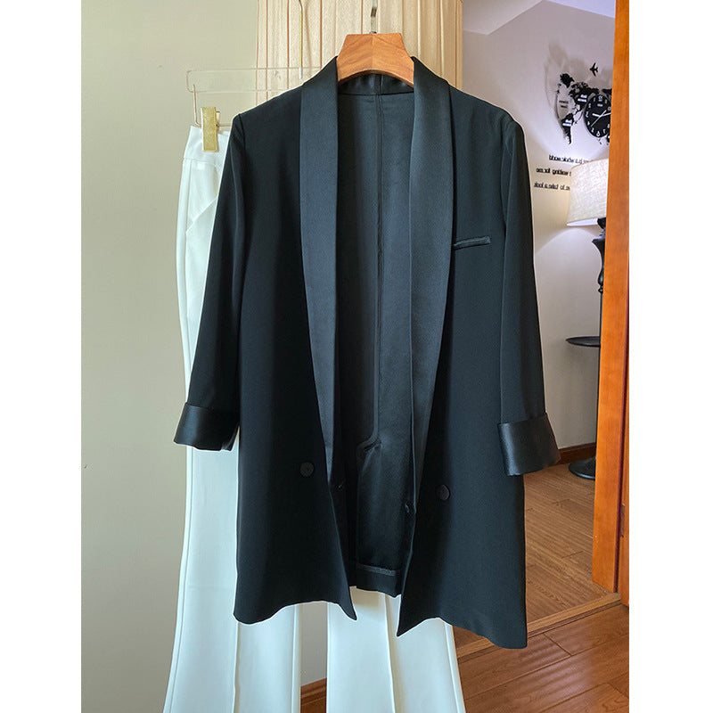 Ladies Elegant Tuxedo Blazer Mune Fashion