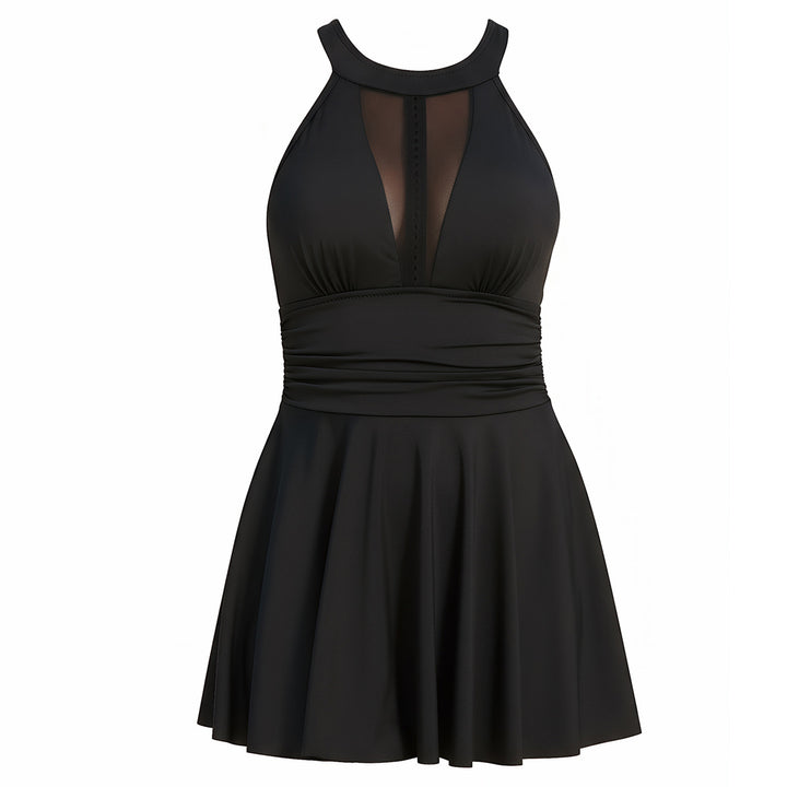 Ladies Elegant Swimsuit with Transparent Inserts Mune Fashion