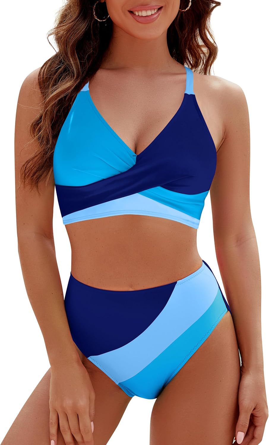Ladies sporty bikini set with modern wrap design Mune Fashion