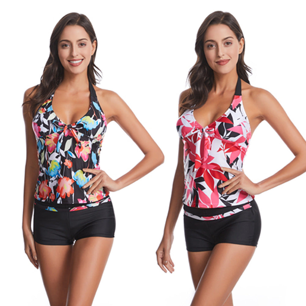 Women Stylish Sport Tankini with Shorts Mune Fashion