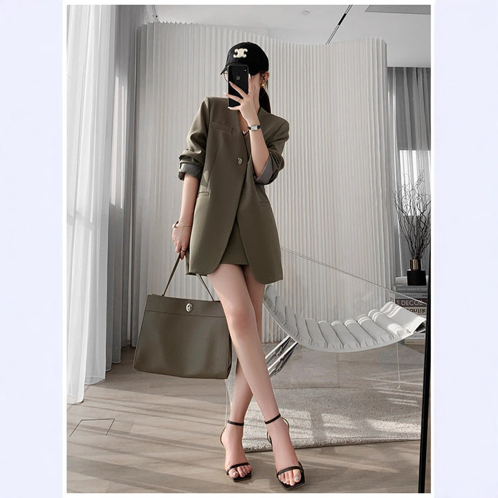 Women's Elegant Blazer with Skirt Mune Fashion