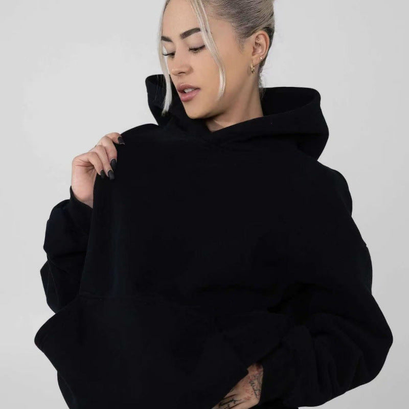 Women's oversized hoodie with kangaroo pocket and soft fleece lining Mune Fashion