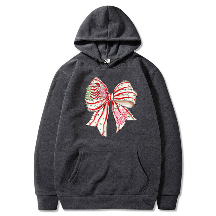 Women’s Hoodie with Festive Bow Design Mune Fashion