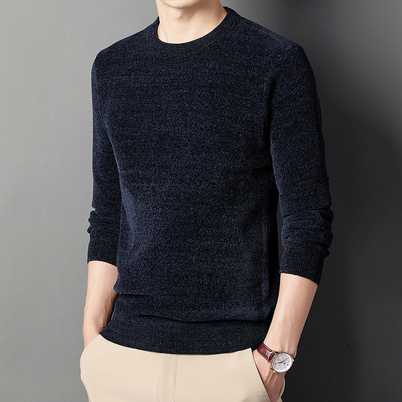 Men's fine knit thermal pullover with thermo fleece lining and slim fit Mune Fashion