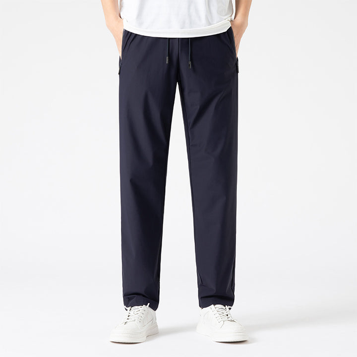 Men's Lightweight Sports Pants with Elastic Waistband and Practical Zip Pockets Mune Fashion
