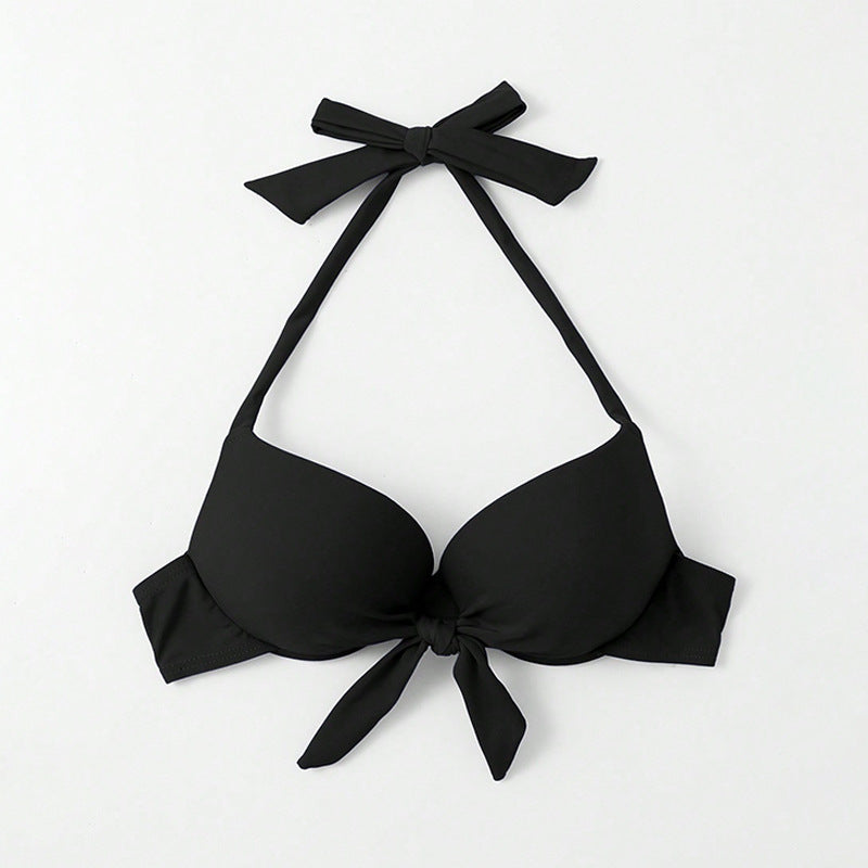Ladies Push-Up Bikini Top with Elegant Bow Design Mune Fashion