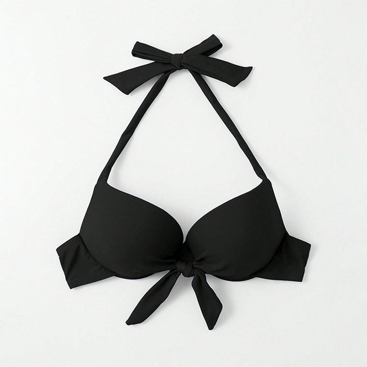 Ladies Push-Up Bikini Top with Elegant Bow Design Mune Fashion
