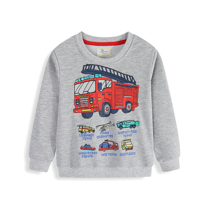 Boys sweatshirt with cool firefighter design Mune Fashion