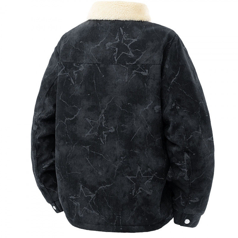 Men's Stylish Cord Jacket with Teddy Lining Mune Fashion