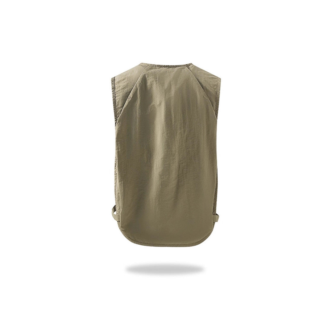 Unisex Lightweight Utility Vest with Mesh Back and Multiple Front Pockets Mune Fashion