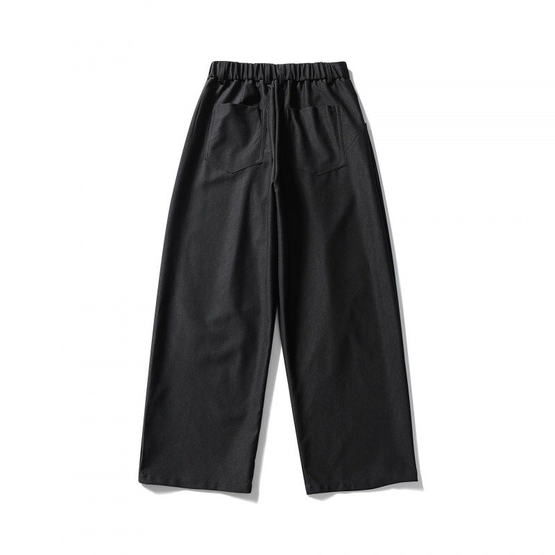 Women High-waisted Culotte Pants with elastic back, soft twill and decorative front pleats Mune Fashion