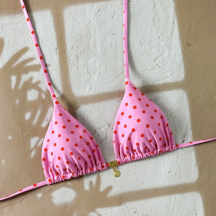 Women's Triangle Bikini Top with Ruffles Mune Fashion