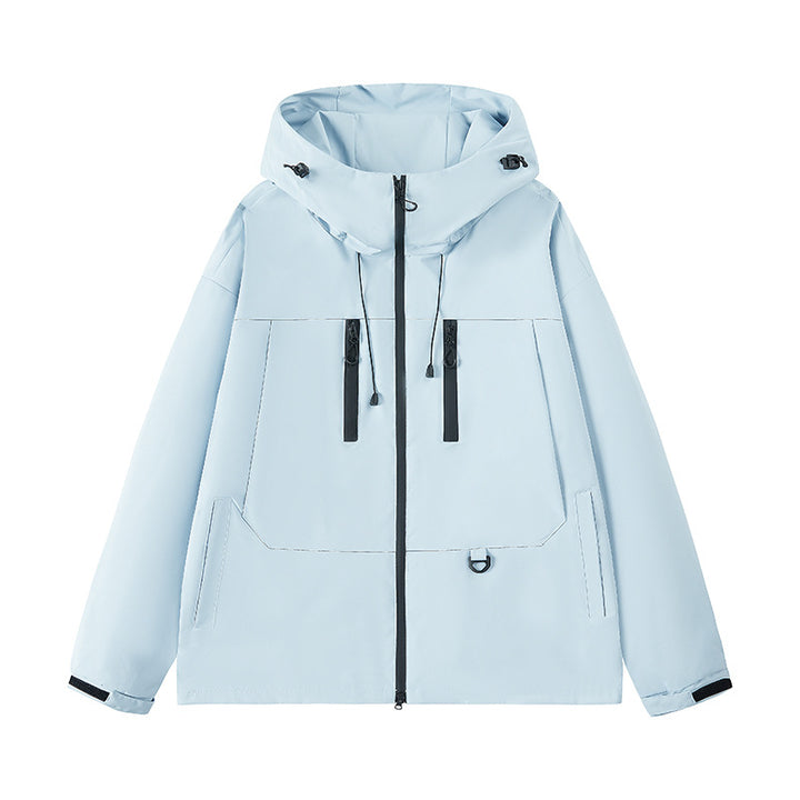 Men's technical water-repellent hooded transition jacket with taped zippers & utility pockets Mune Fashion