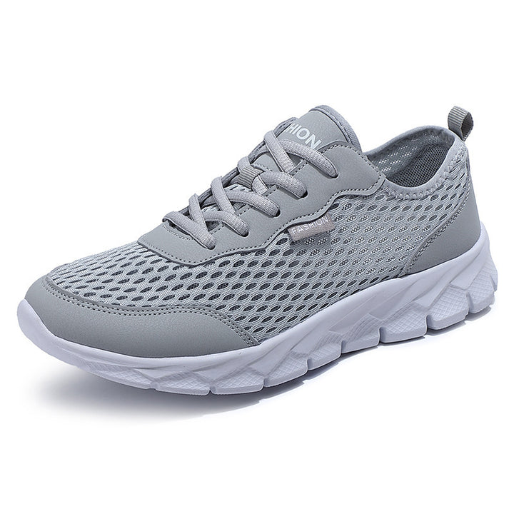 Men's lightweight mesh sneakers with elastic slip collar and cushioning foam sole Mune Fashion