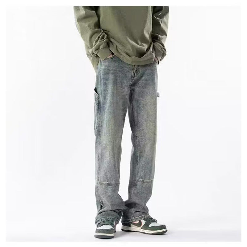 Men's Casual Cargo Jeans with Practical Side Pockets Mune Fashion