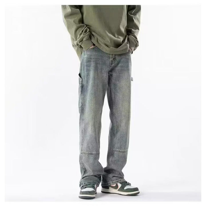 Men's Casual Cargo Jeans with Practical Side Pockets Mune Fashion