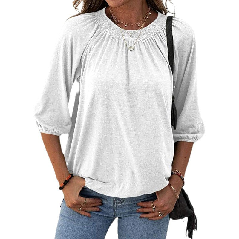 Women Casual and Stylish Top with Ruffles Mune Fashion