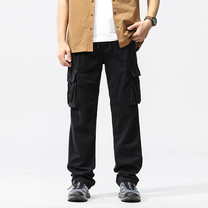 Men's Multifunctional Cargo Pants with Elastic Comfort Waistband, Drawstring and Organizer Pockets Mune Fashion