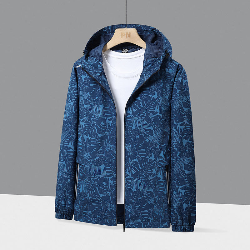 Women Lightweight Rain Jacket with Adjustable Hood Closure Mune Fashion
