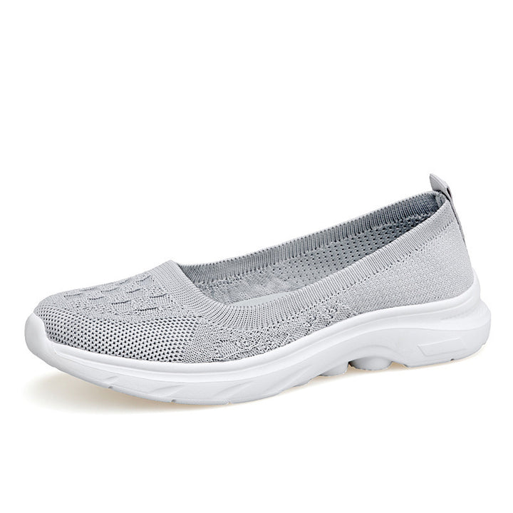 Women's Nano Hybrid Ballerina Sneaker with seamless knit upper material, ergonomic comfort insole, and slip-resistant sole Mune Fashion