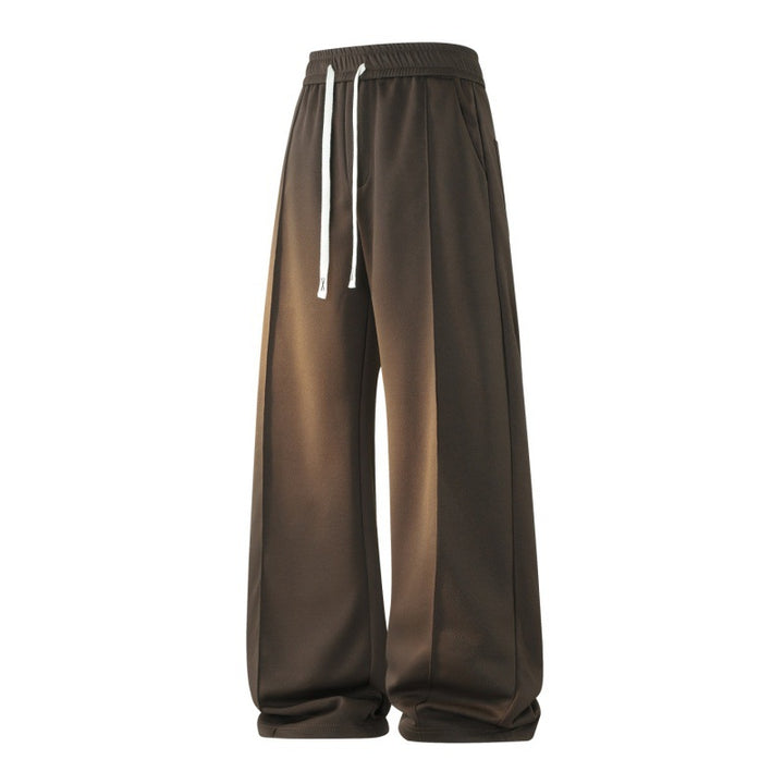 Women's Wide Lounge Jogging Pants with Drawstring, Elastic Waistband & Side Pockets Mune Fashion