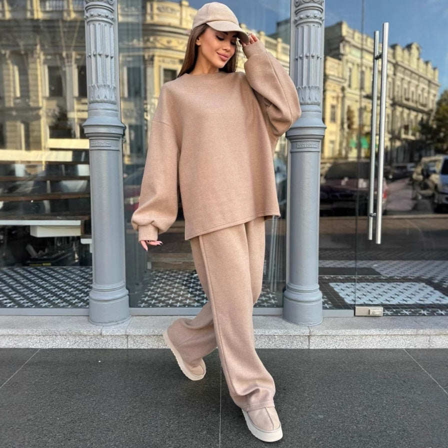 Women Comfortable Oversized Fleece Casual Suit Mune Fashion