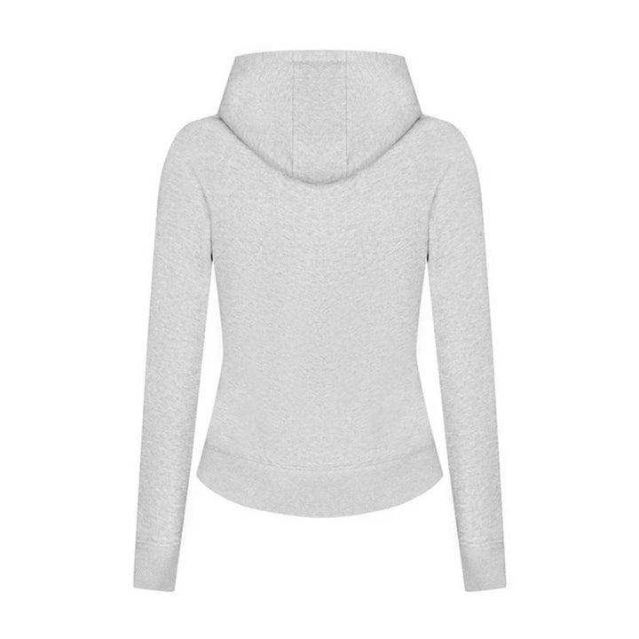 Women’s hooded sweat jacket with distinctive decorative zipper and kangaroo pocket Mune Fashion