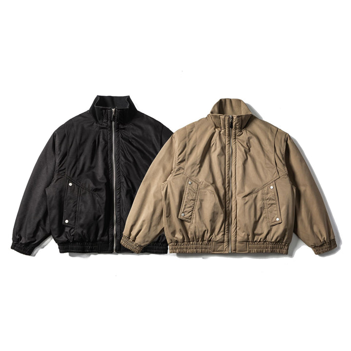 Unisex Short Cut Boxy Bomber Jacket Mune Fashion
