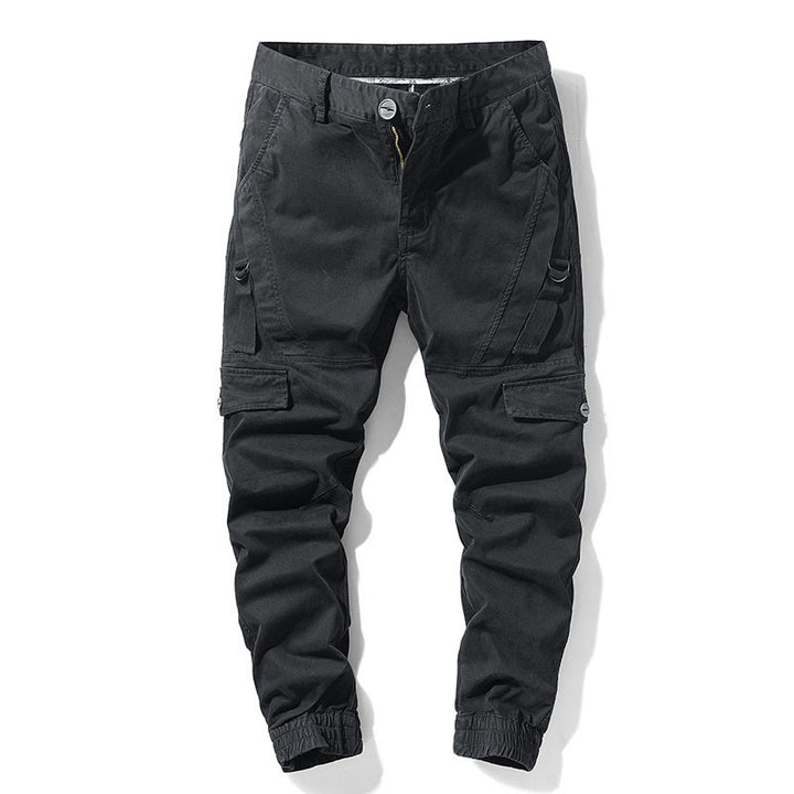 Men's Cargo Joggers with Elastic Ankle and Multifunctional Pockets Mune Fashion