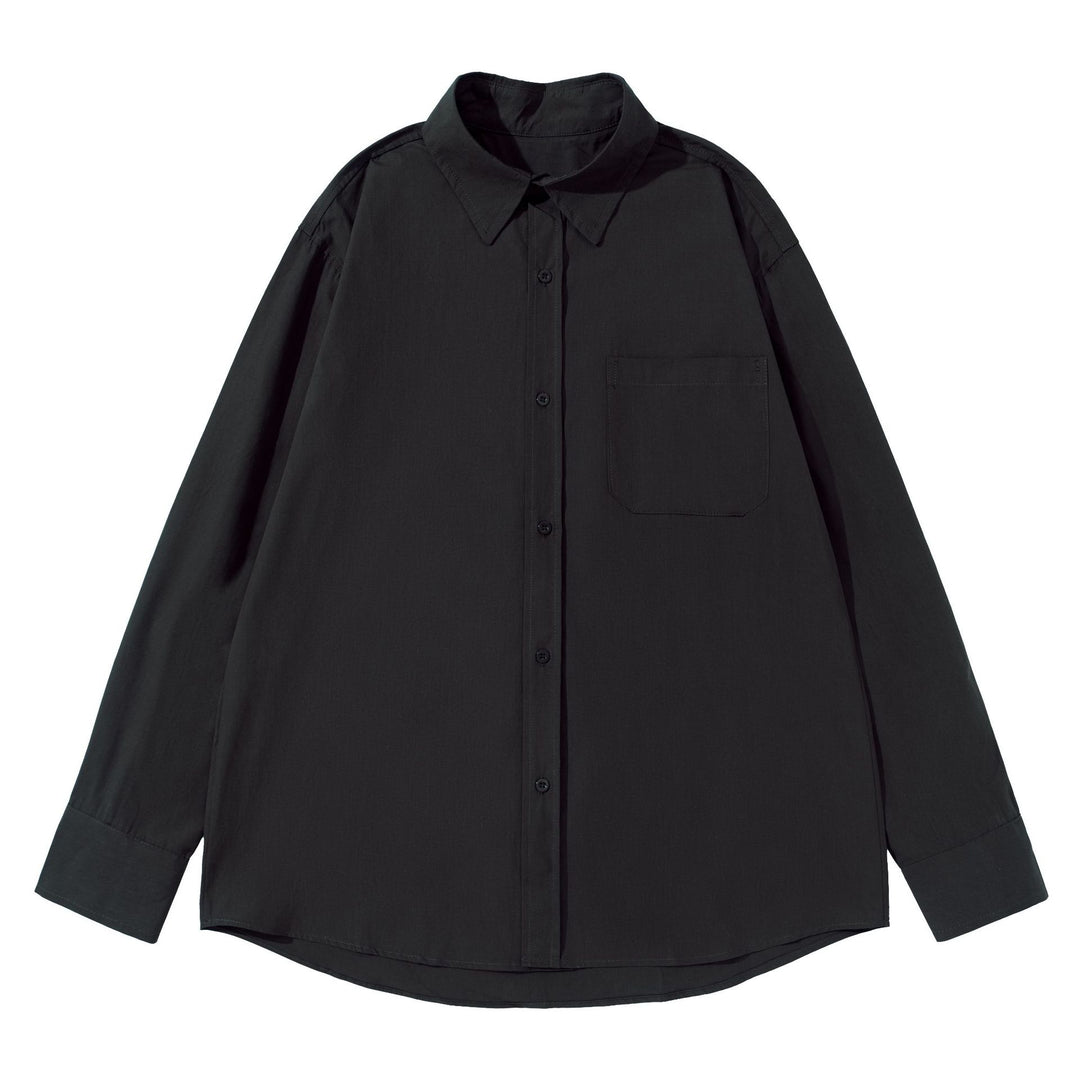 Unisex Boxy shirt with Kent collar, applied breast pocket and relaxed fit Mune Fashion