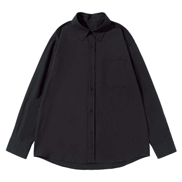 Unisex Boxy shirt with Kent collar, applied breast pocket and relaxed fit Mune Fashion