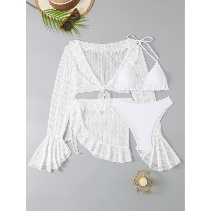 Women's bikini set with transparent beach jacket Mune Fashion