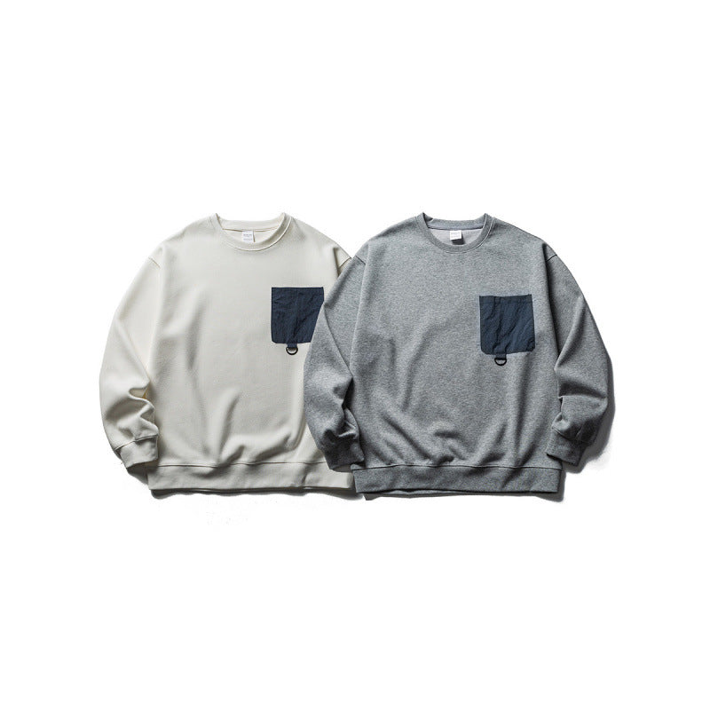 Unisex Oversize Sweatshirt with contrasting chest pocket and D-ring Mune Fashion