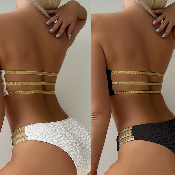 Women's bandeau bikini with elegant accents Mune Fashion