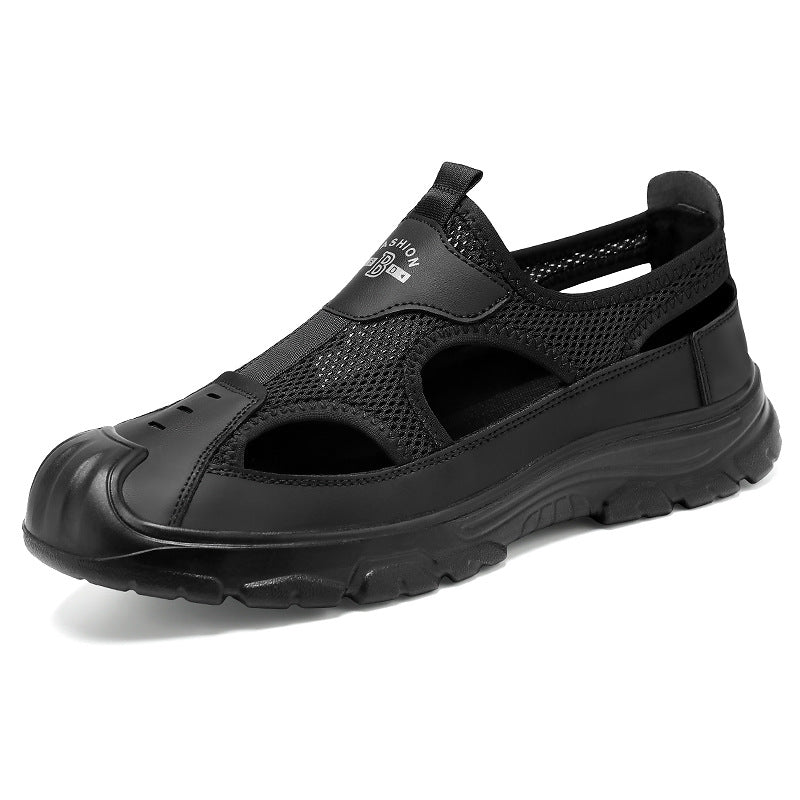 Men's breathable outdoor sandal with shock-absorbing sole and reinforced toe protection Mune Fashion