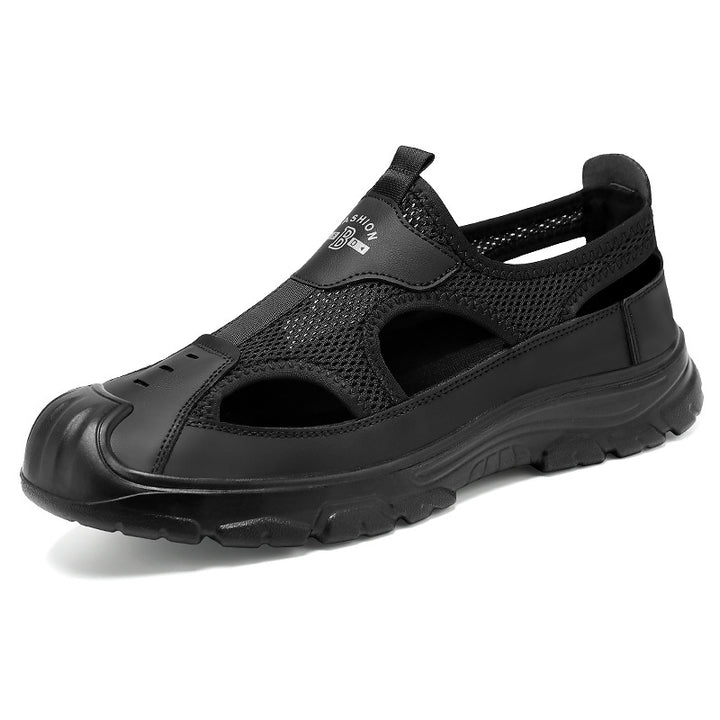 Men's breathable outdoor sandal with shock-absorbing sole and reinforced toe protection Mune Fashion