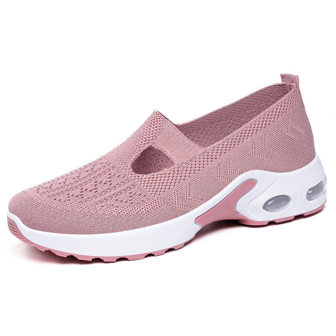 Women Sporty Slip-On Sneakers with comfortable Strobel construction and breathable upper material Mune Fashion