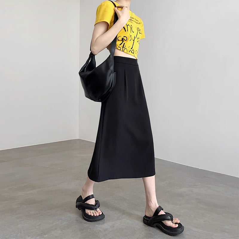 Women's Elegant and Flowing Maxi Skirt Drune