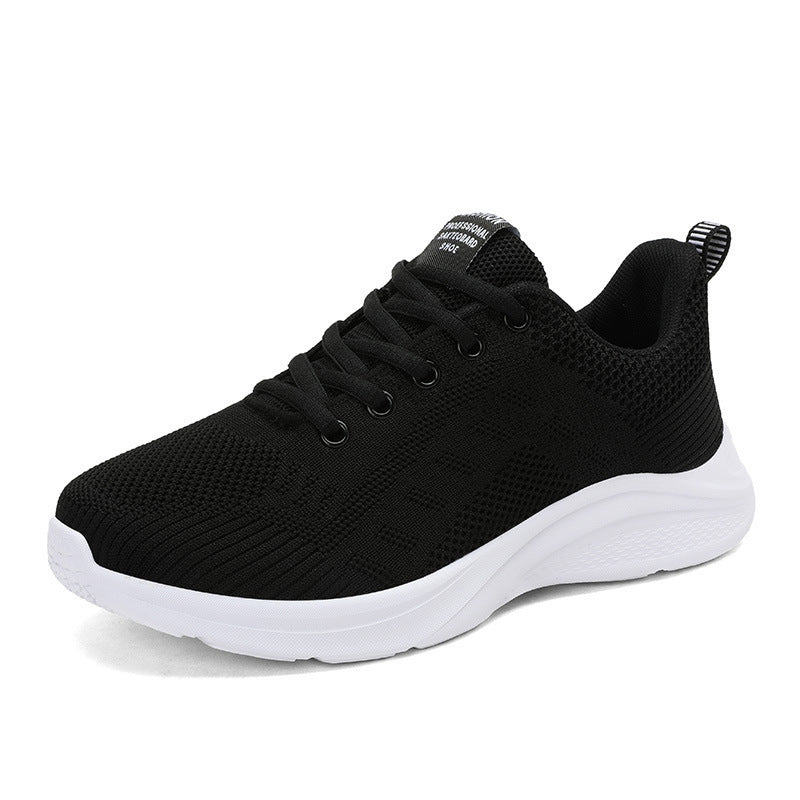 Men's lightweight knitted trainer with ergonomic wave sole, padded insole, and reinforced lacing Mune Fashion