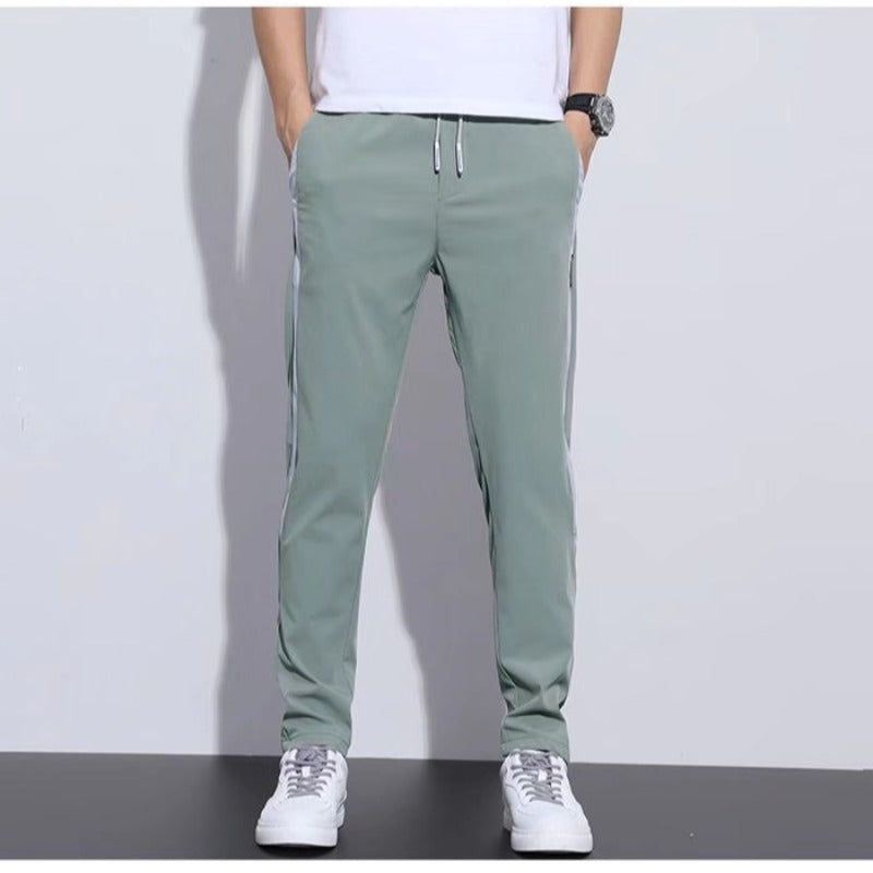 Men's sporty leisure pants with contrast stripes Mune Fashion