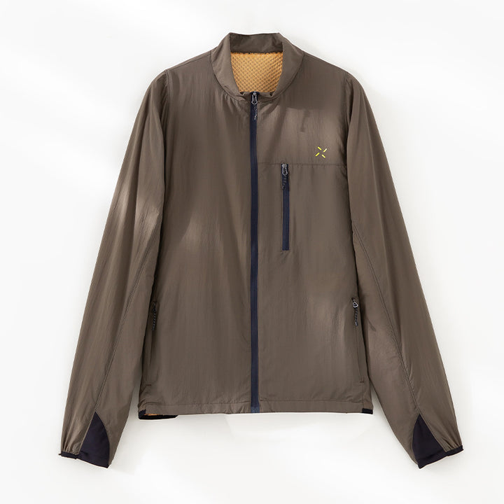 Men's Ultralight Functional Jacket with Stand Collar, Chest Pocket and Concealed Zipper Mune Fashion