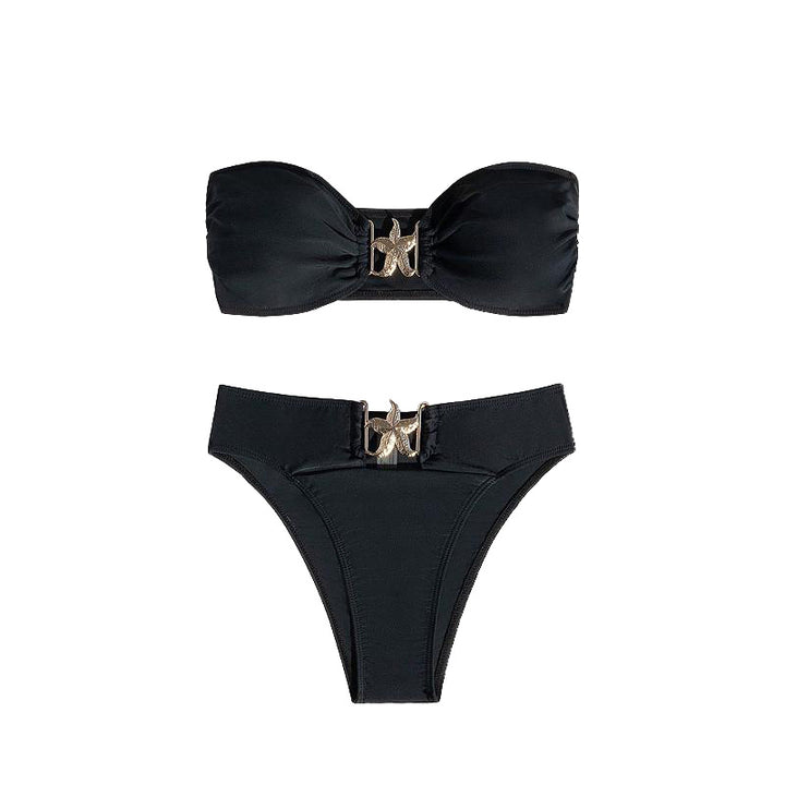 Women’s Bandeau Bikini with elegant design element Mune Fashion