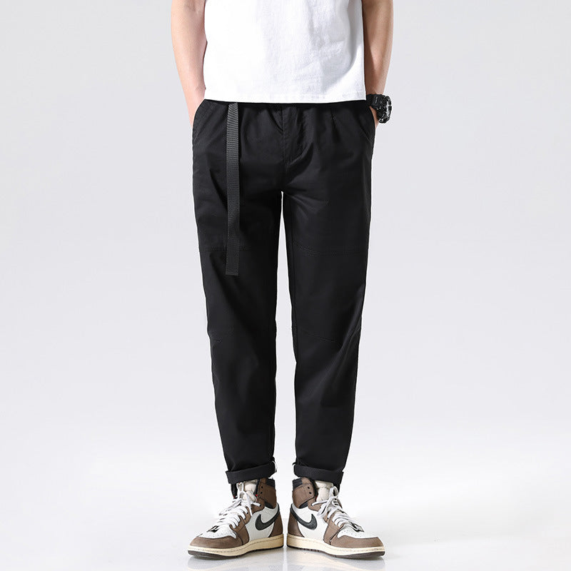 Herren Konisch geschnittene Cargohose mit integriertem Gurtbund und ergonomischen Kniepaneelen Mune Fashion