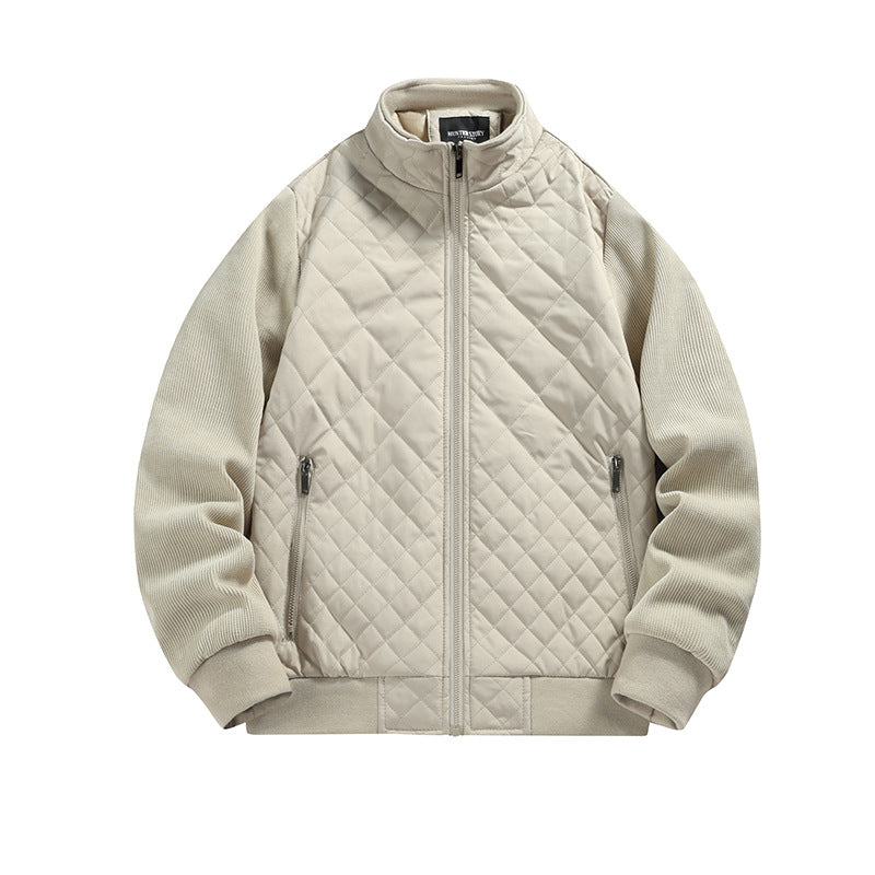 Men's lightweight quilted jacket with stand-up collar Mune Fashion