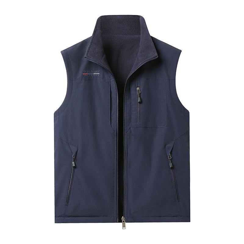 Men Warm Lined Outdoor Vest Mune Fashion