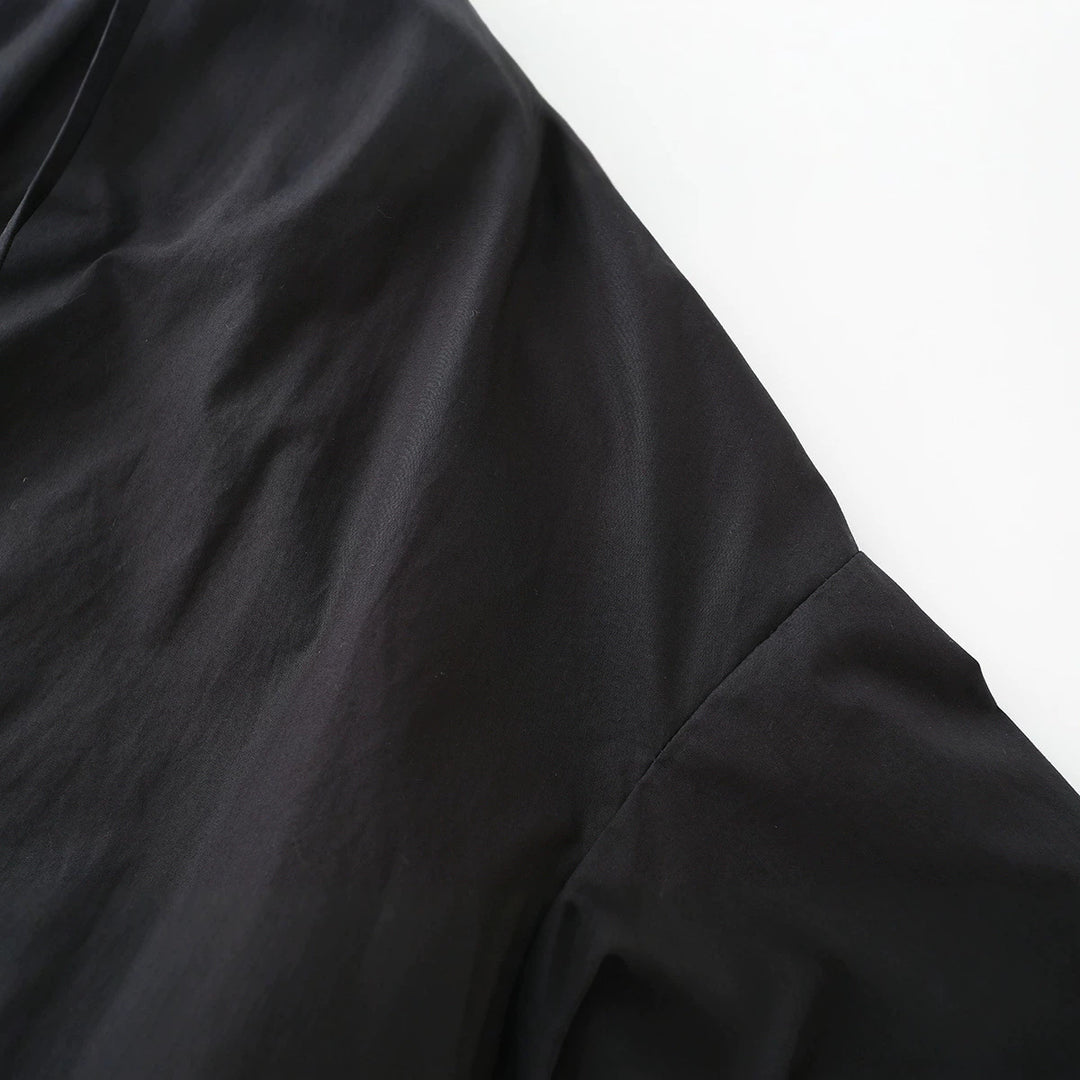 Ladies Lightweight Cropped Blouson with High Stand Collar, Drawstring and Side Ties Drune