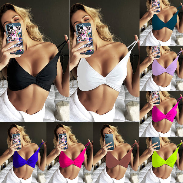 Women's bandeau bikini top with elegant knot design Mune Fashion