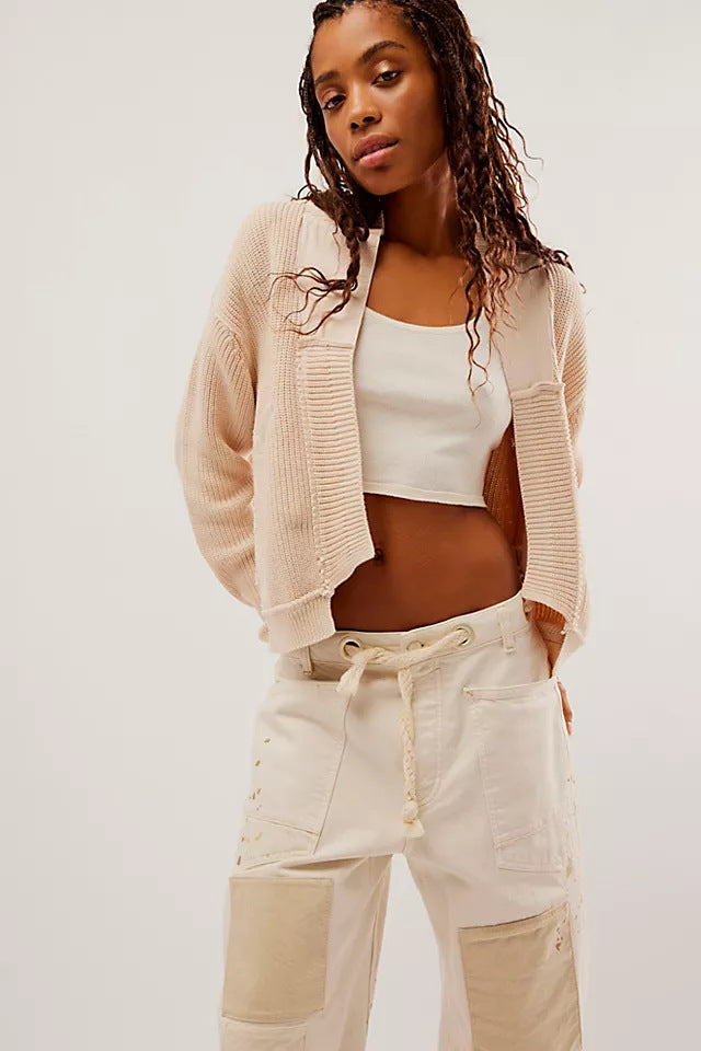 Women’s fashionable cardigan with large pockets