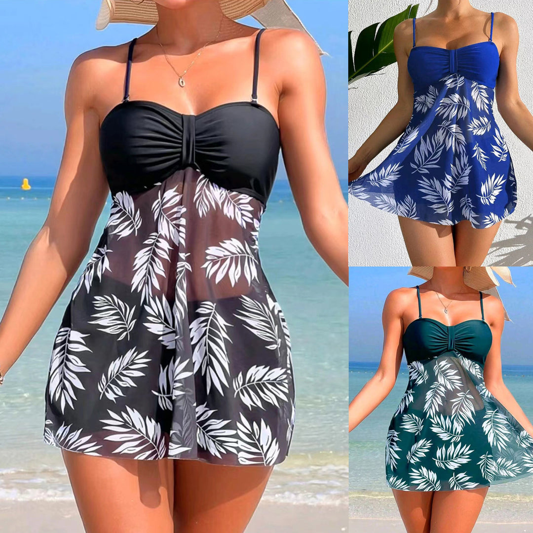 Women's Tankini Set with Floral Elements Mune Fashion